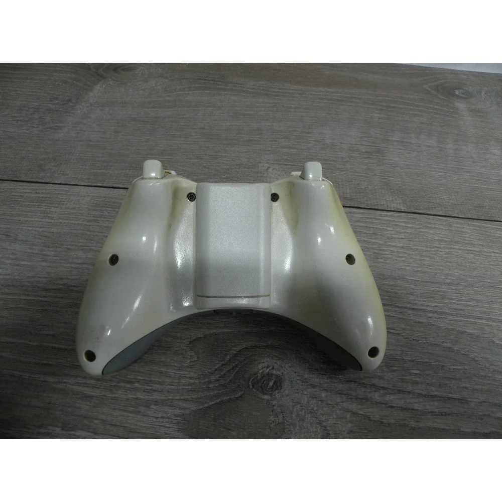 Microsoft Xbox 360 Wireless Controller White w/ Rechargeable Battery Untested